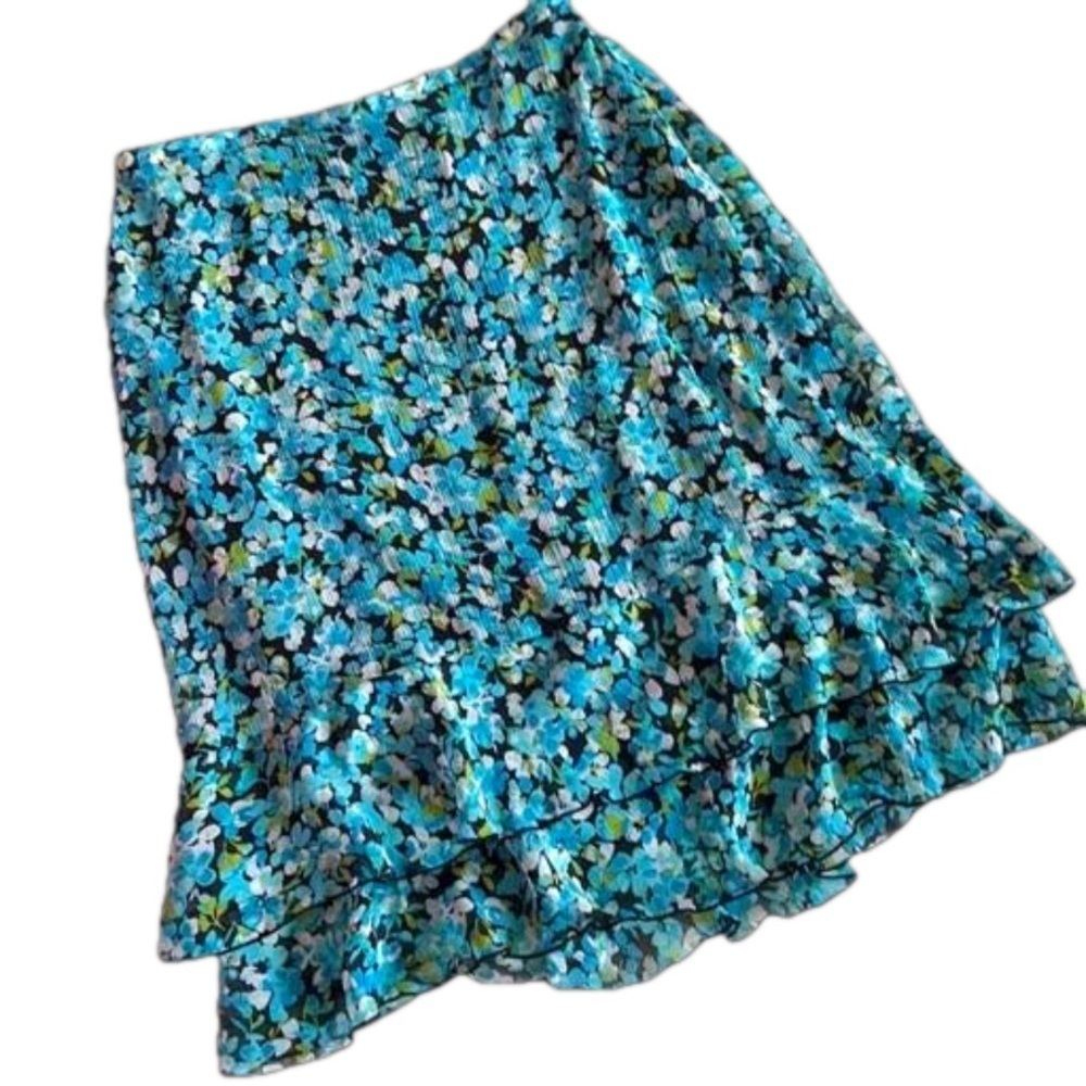 Floral chiffon skirt